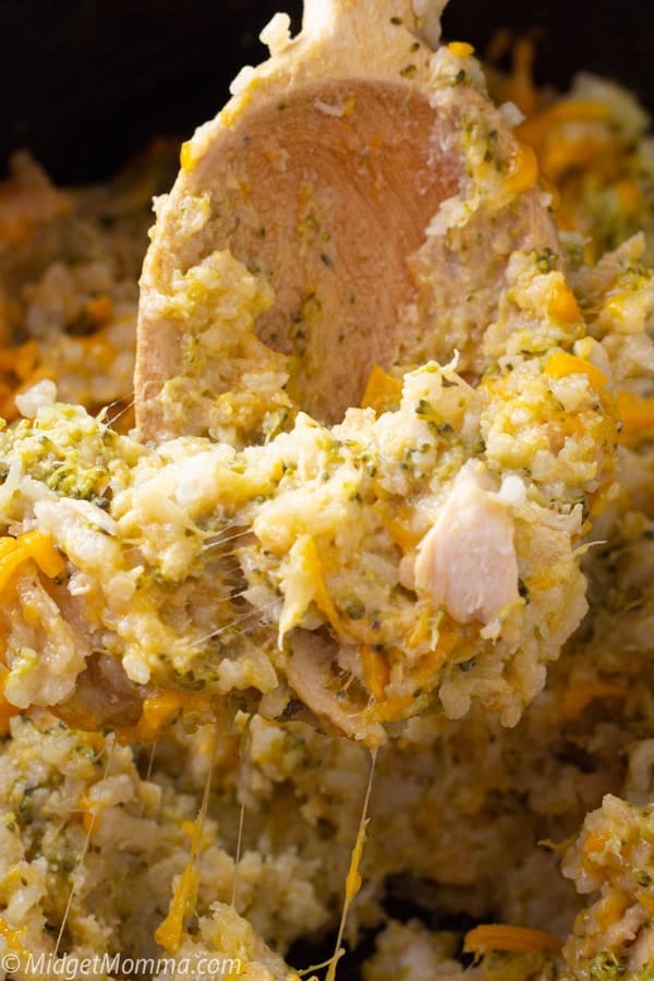 Crockpot Chicken Broccoli and Rice Casserole