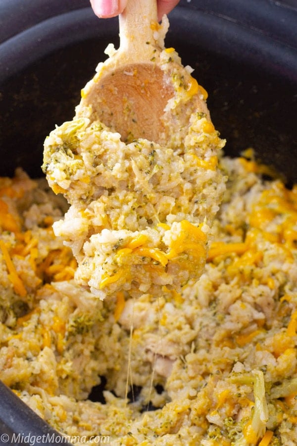 Crockpot Chicken Broccoli and Rice Casserole