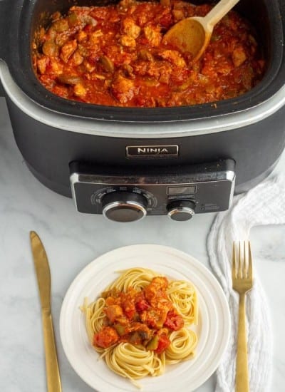 Crockpot Chicken Cacciatore