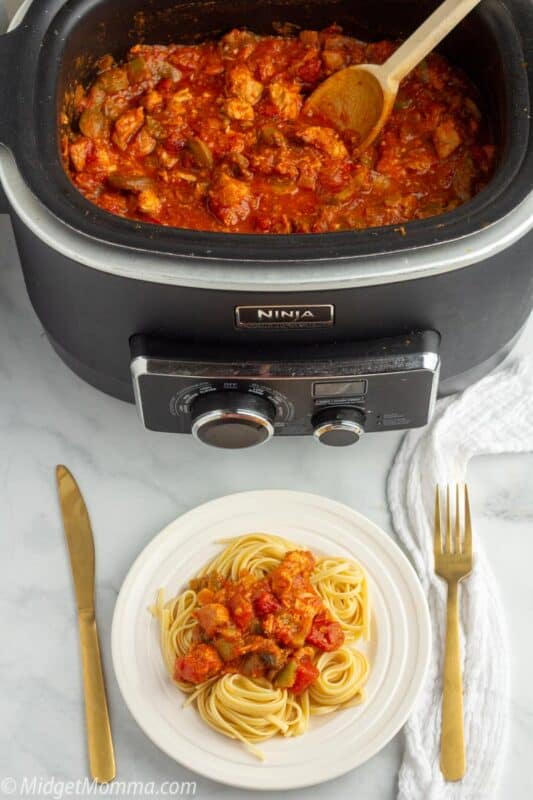 Crockpot Chicken Cacciatore