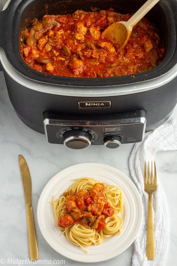 Crockpot Chicken Cacciatore