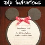 DIY Minnie Mouse Invitations