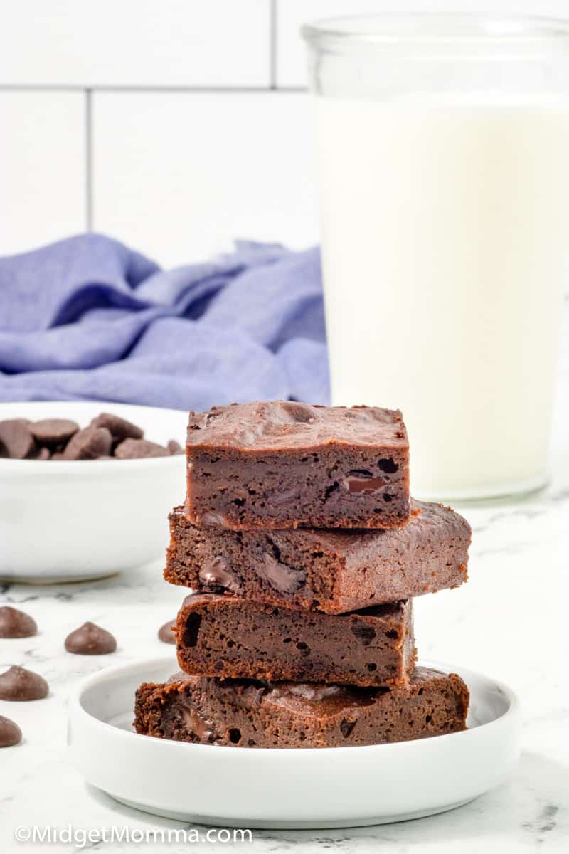 stack of black bean brownies