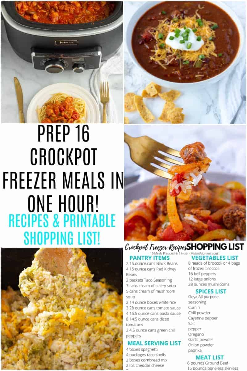 Make 10 Crockpot Freezer Meals in 2 hours!