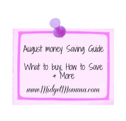 august money saving guide