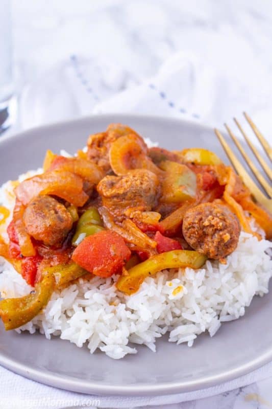 crock pot sausage and peppers