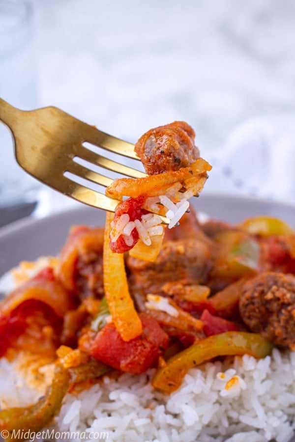 crockpot sausage and peppers