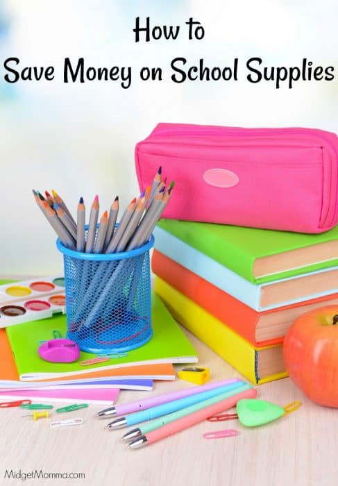 Saving money on school supplies