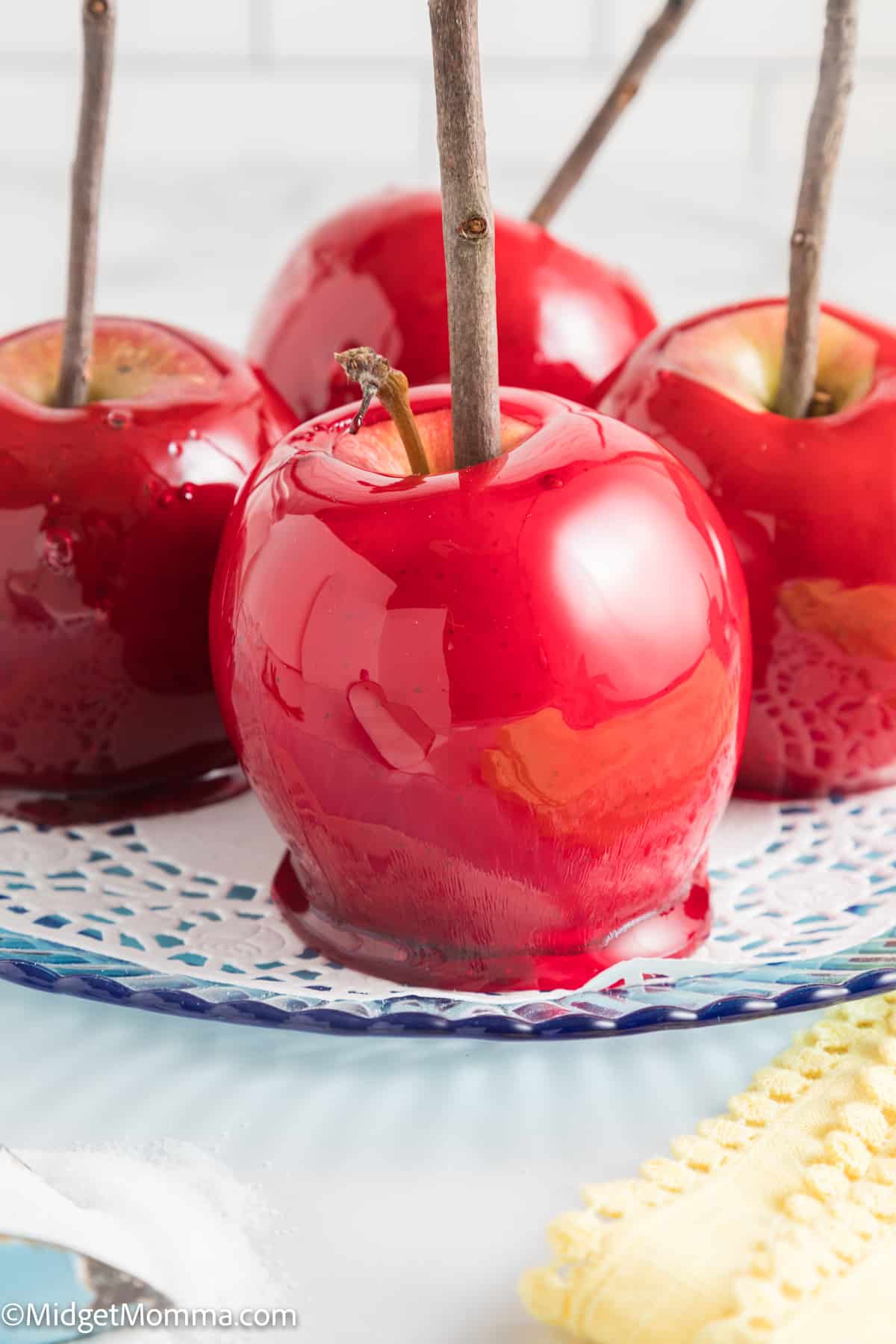 close up photo of Easy Candy Apples Recipe