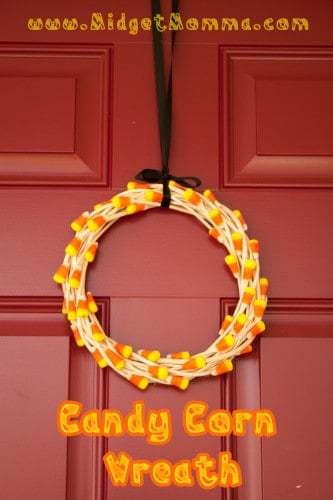 DIY Candy Corn Wreath 
