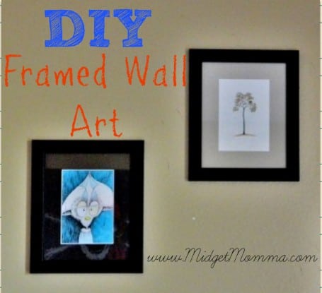DIY framed wall art
