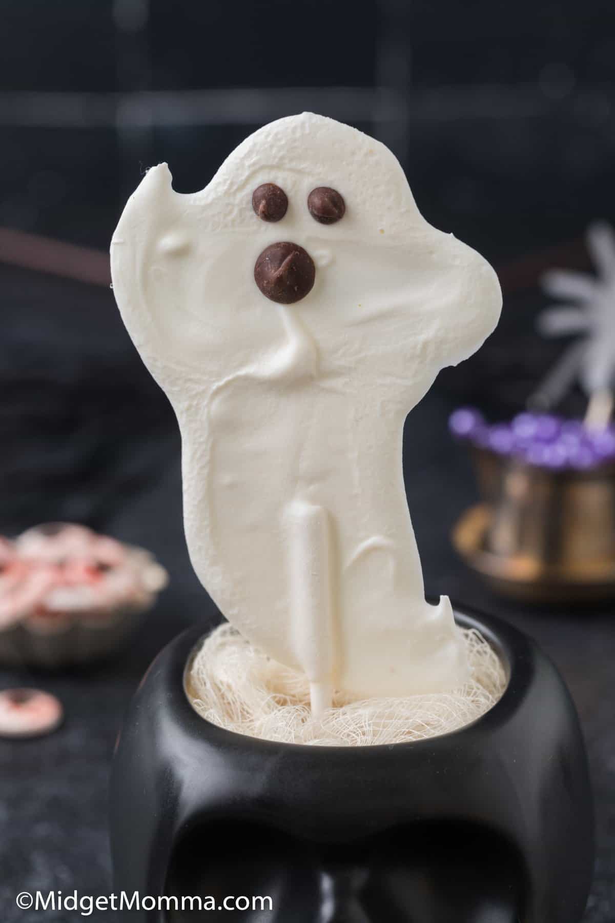 White Chocolate Ghost Pops