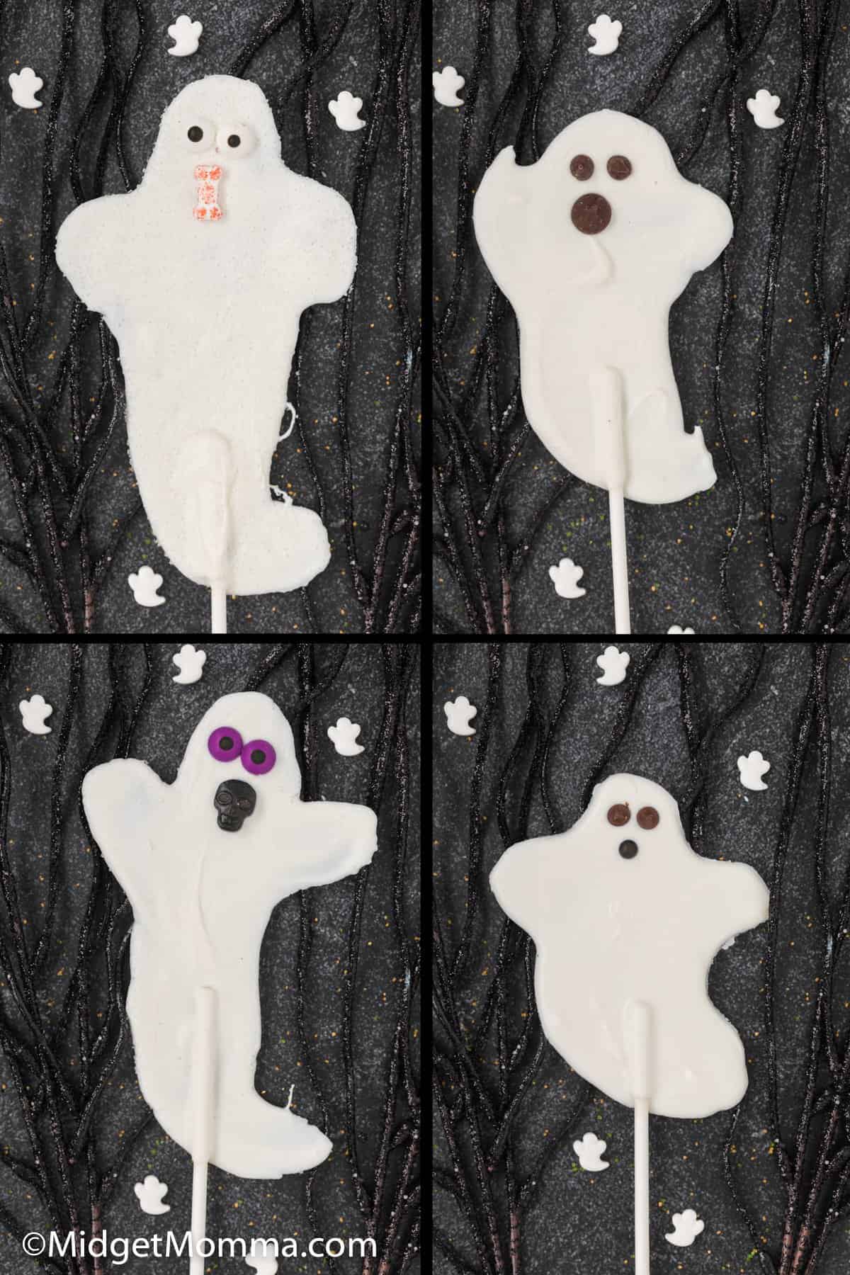 White Chocolate Ghost Pops