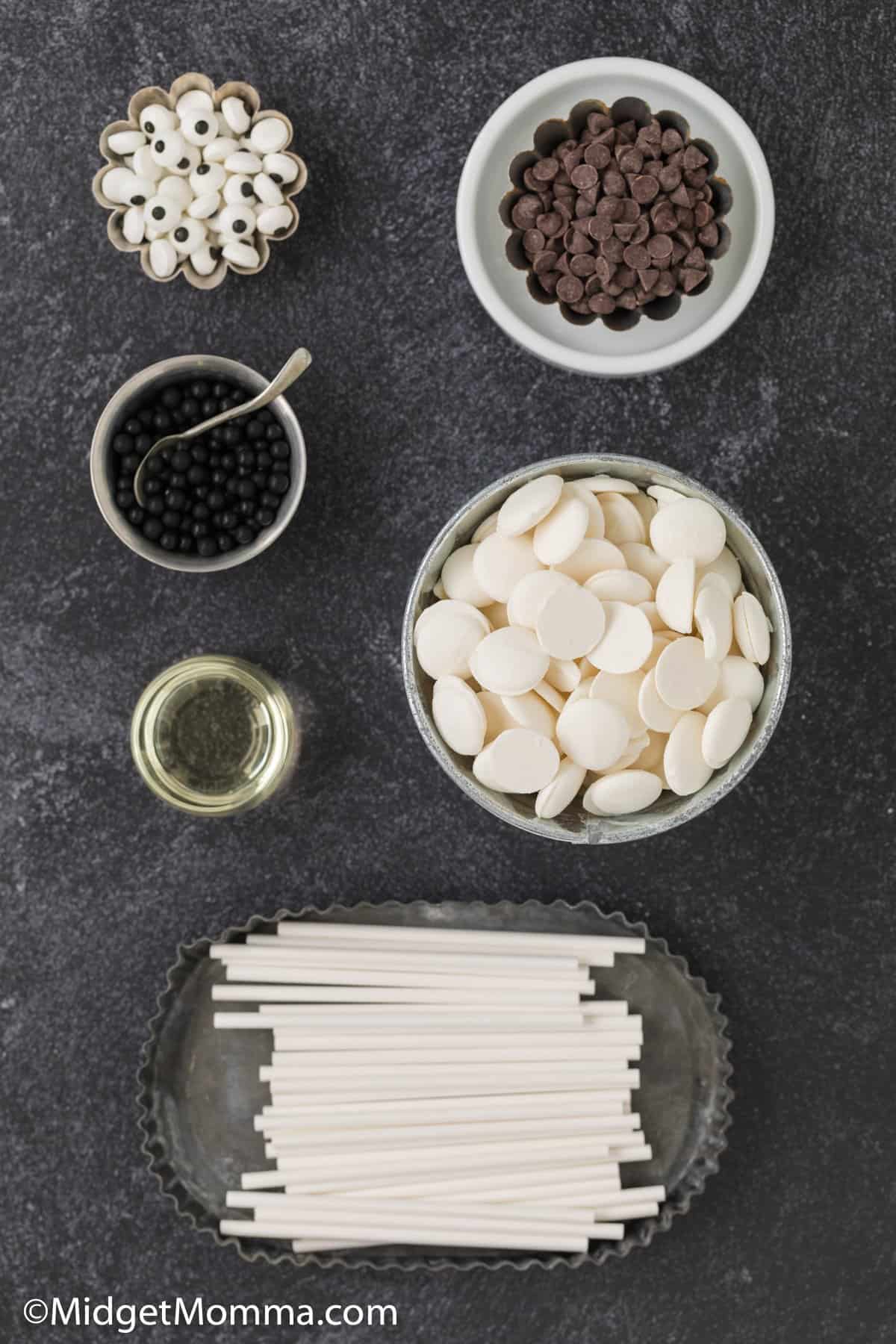 White Chocolate Ghost Pops ingredients