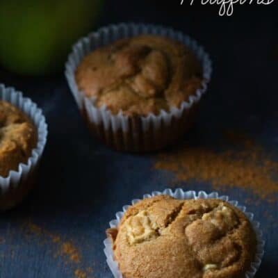 Whole Wheat Apple Muffins Recipe are the perfect treat your kids will surely gobble up. They have this great bite to them every time you bite an apple. #Apple #Cinnamon #muffin #muffinRecipe #appleRecipe #WholeWheatMuffins