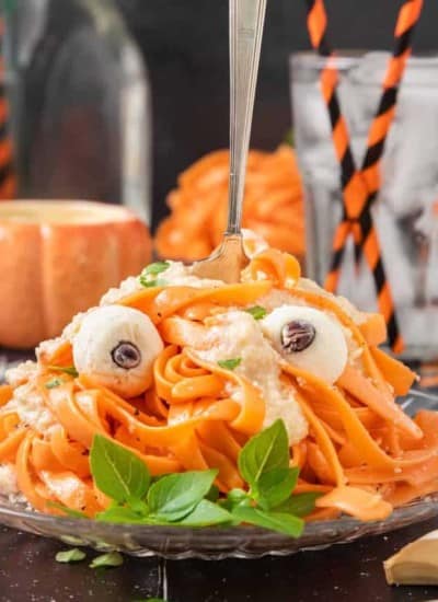 Orange Halloween Pasta