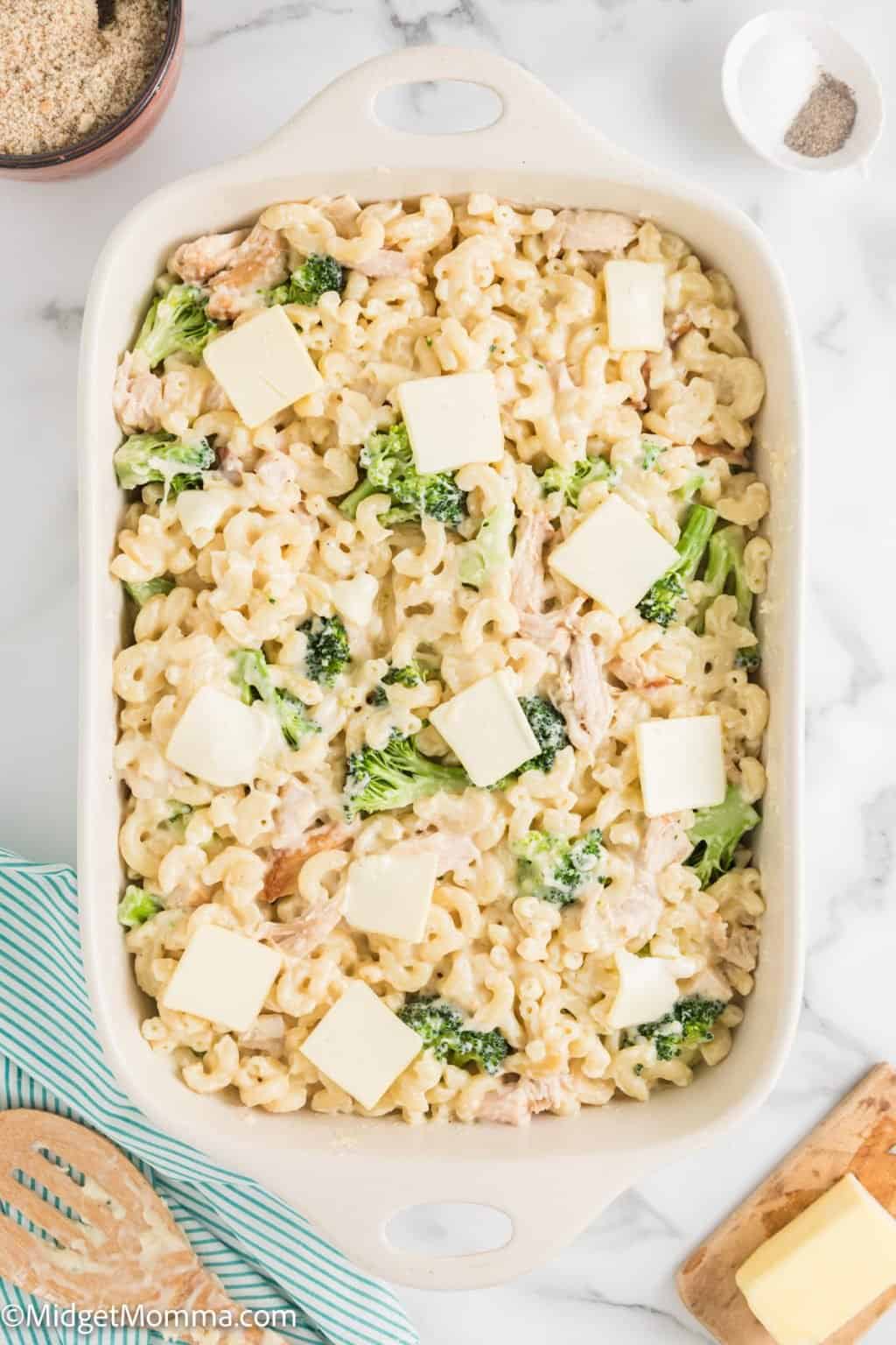 Chicken and Broccoli Baked Macaroni and Cheese