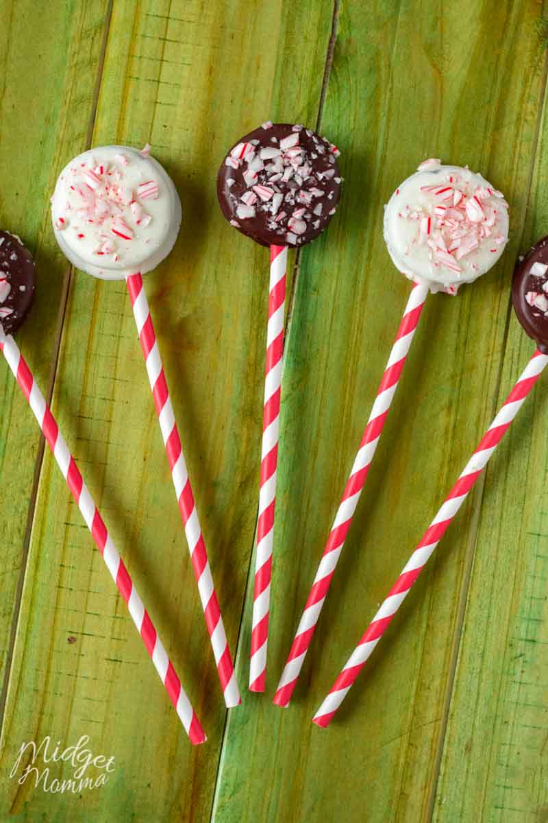 Peppermint Oreo Pops