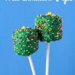 Marshmallow Christmas Tree Pops