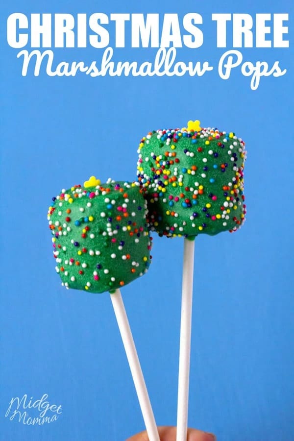 Marshmallow Christmas Tree Pops