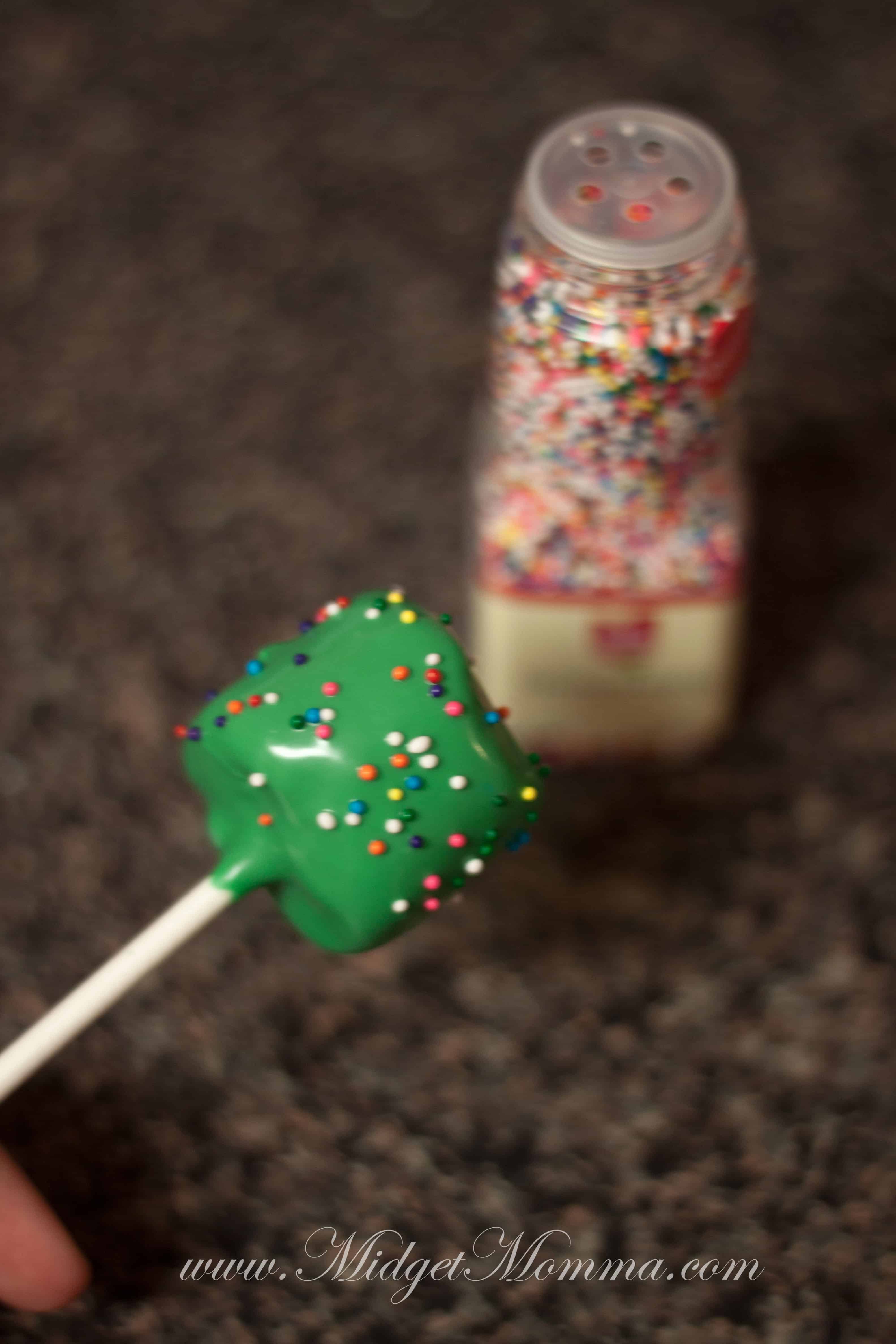Christmas Tree Marshmallow Pops