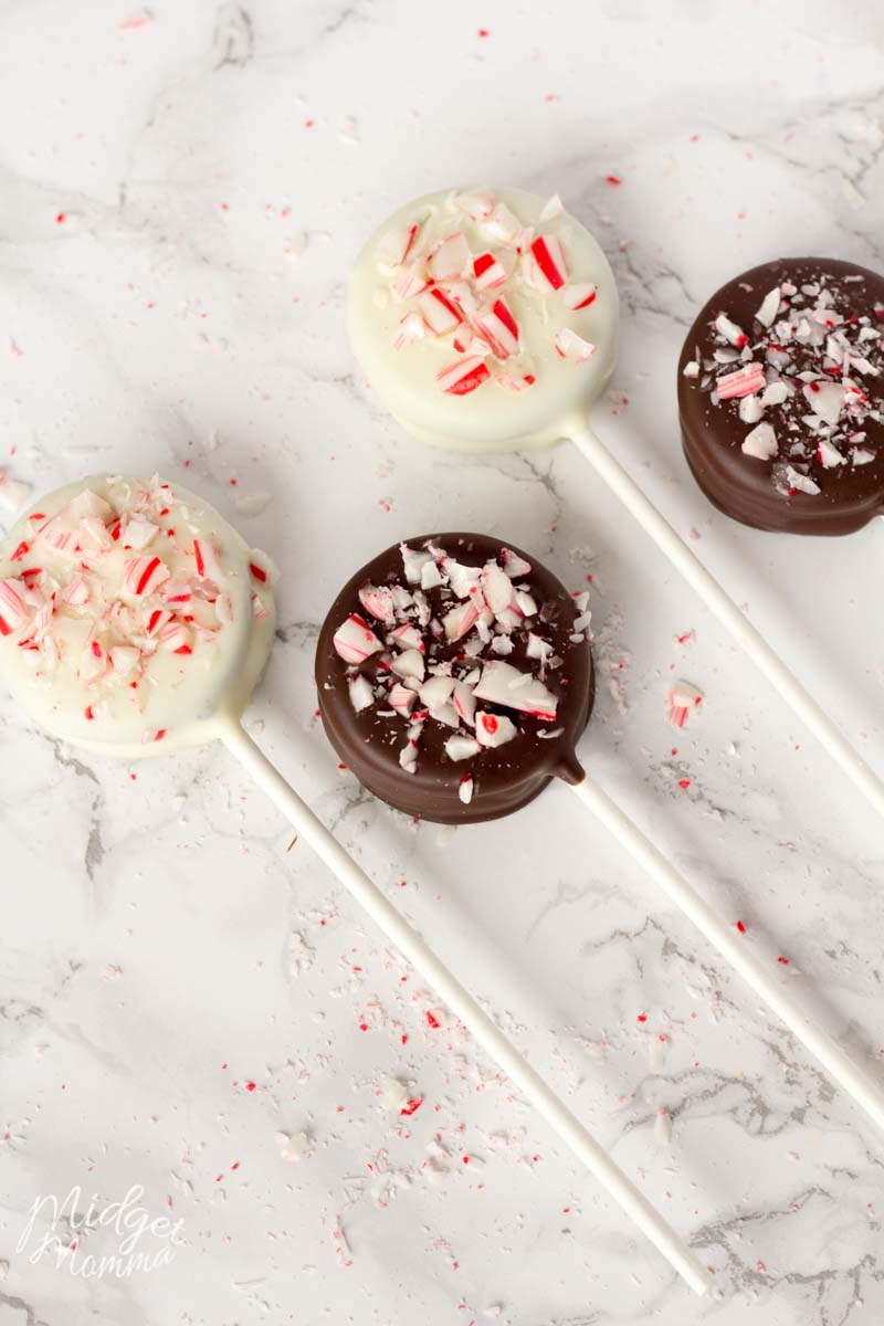 4 chocolate covered oreo pops