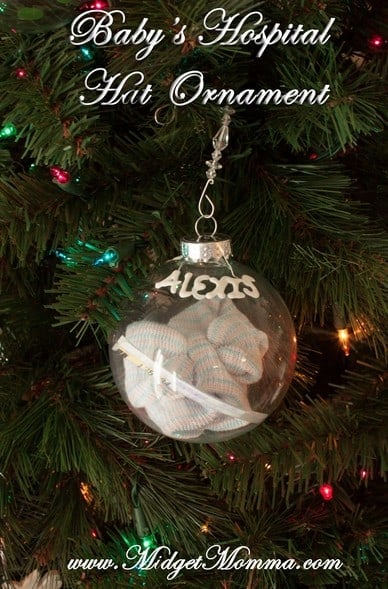 Baby's Hospital Hat Ornament