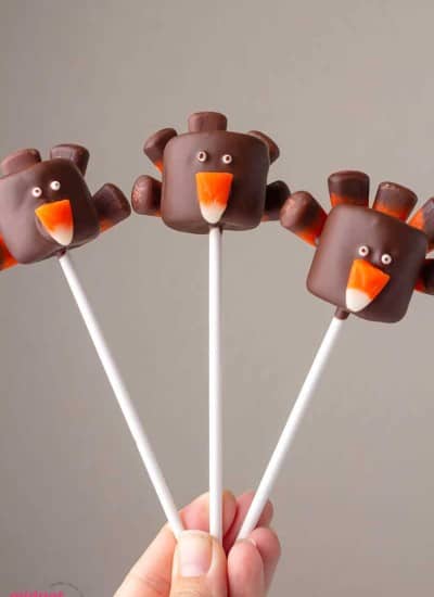 Thanksgiving Turkey Marshmallow Pops