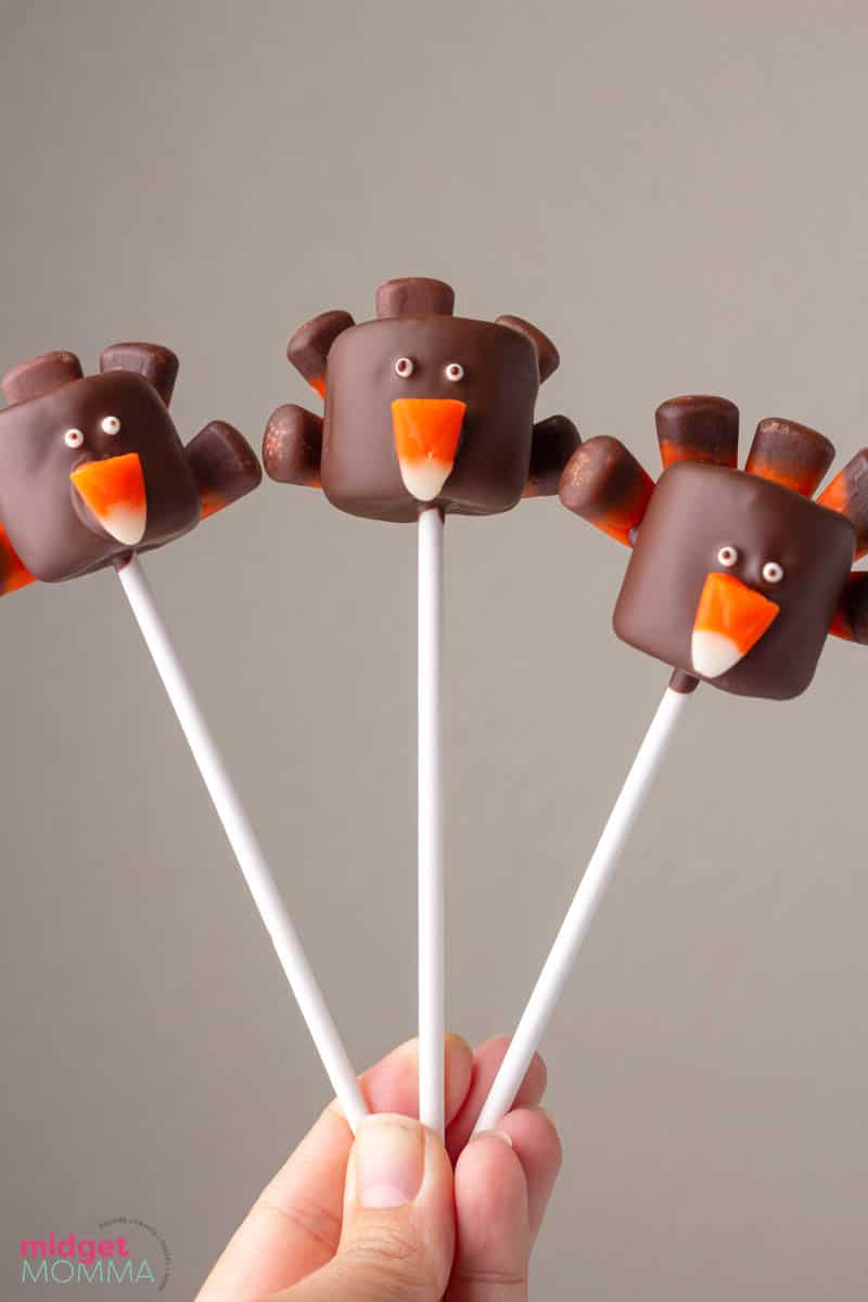 Thanksgiving Turkey Marshmallow Pops