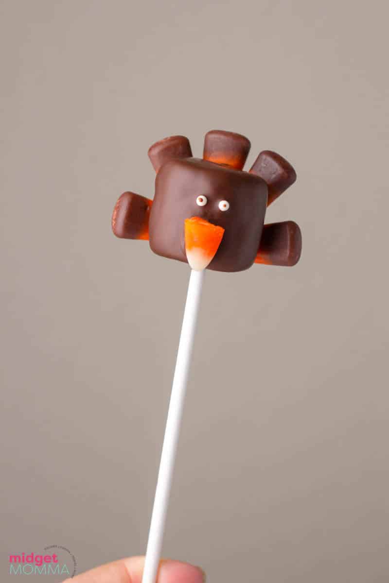 Thanksgiving Turkey Marshmallow Pops