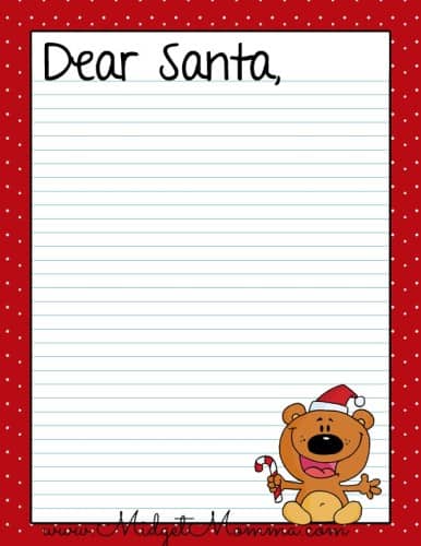 free santa letter printables holiday letter template free