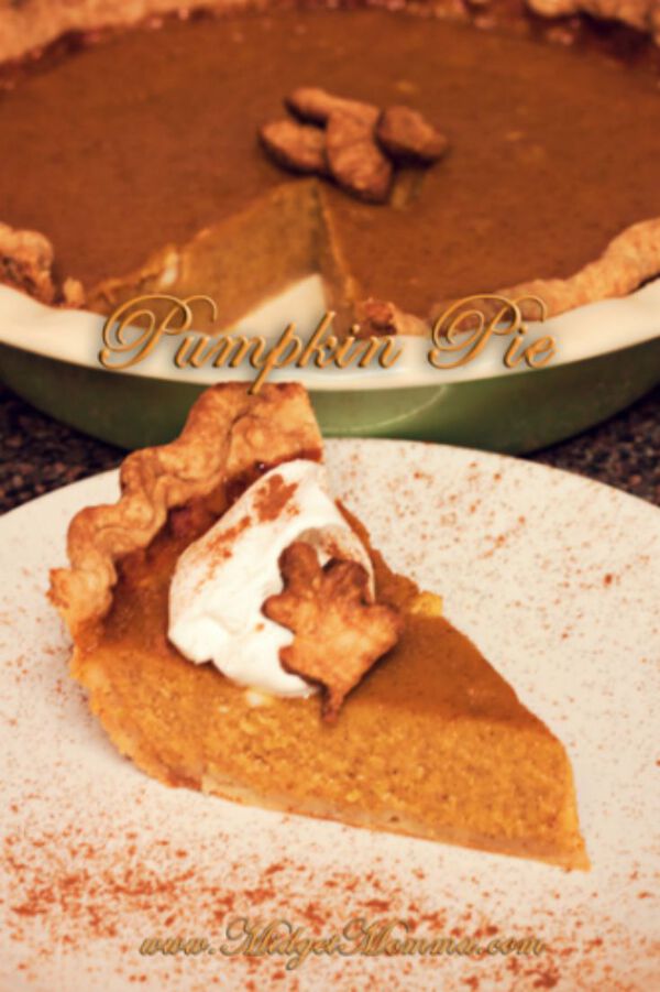 Homemade Pumpkin Pie with fresh Pumpkin