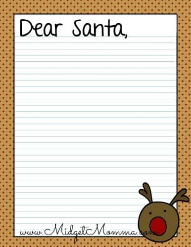 free santa letter printables dear santa letter template