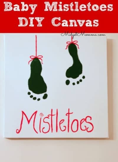 Baby Mistletoes DIY Canvas