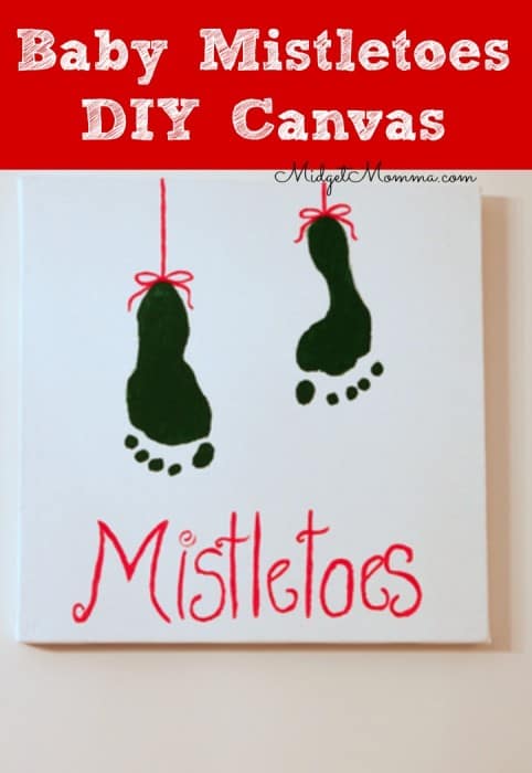 Baby Mistletoes DIY Canvas