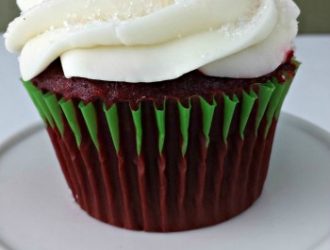 Red Velvet Cupcakes with Buttercream Frosting are a great from scratch recipe. It is a good twist to have a vanilla butter cream paired with red velvet.