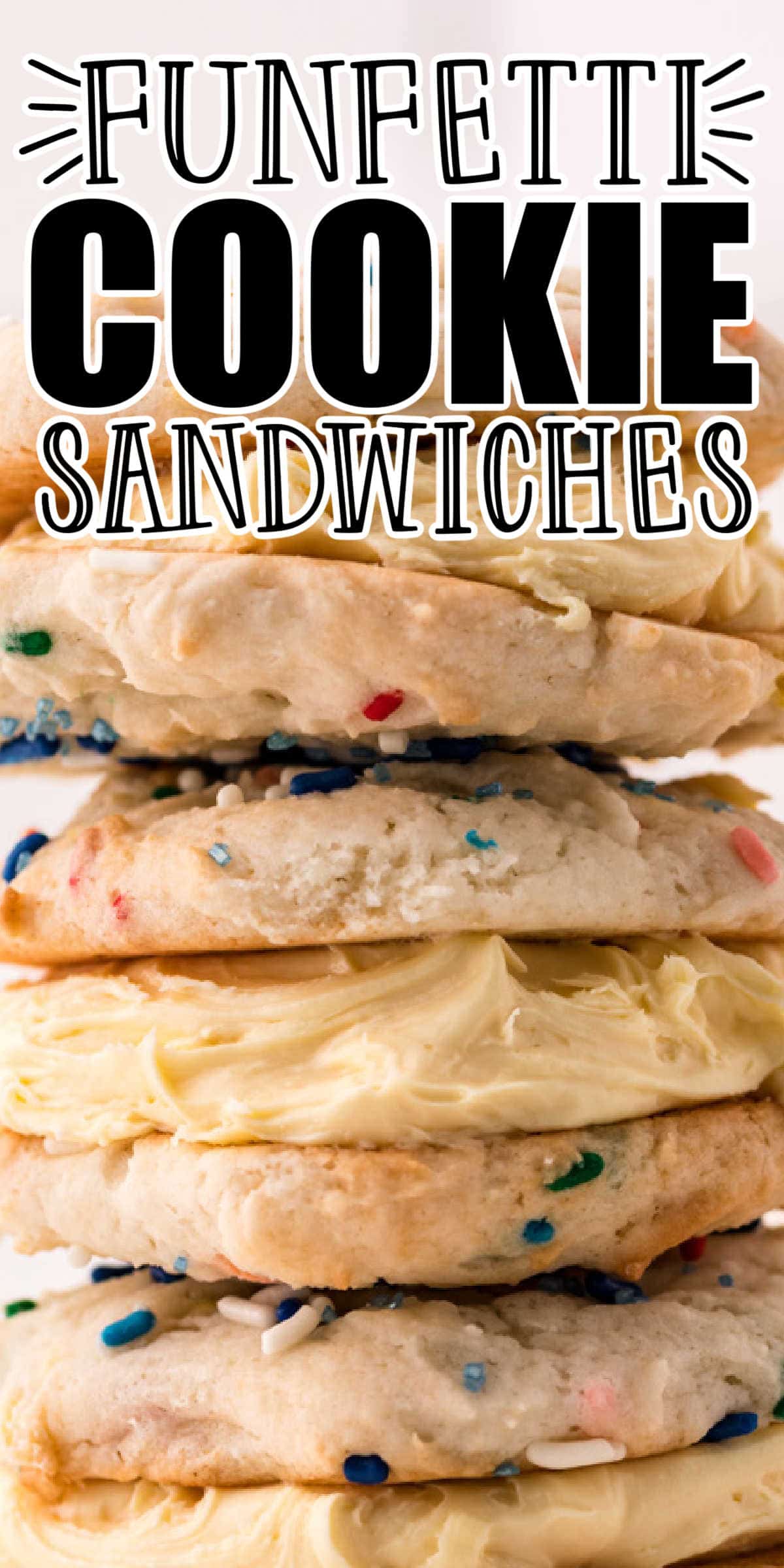 Funfetti Cake Mix Cookie Sandwiches Recipe