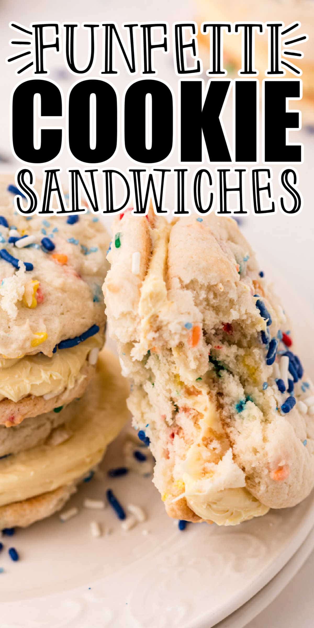 Funfetti Cake Mix Cookie Sandwiches Recipe