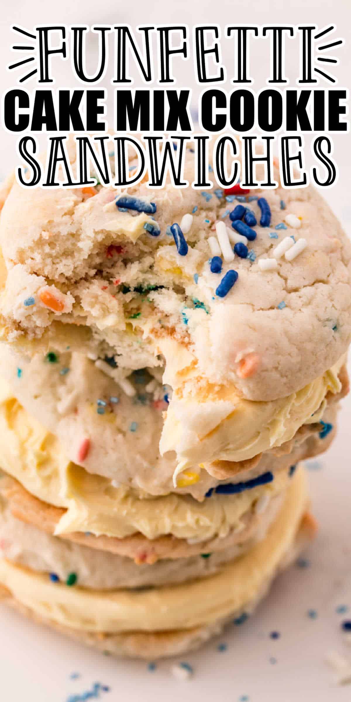 Funfetti Cake Mix Cookie Sandwiches Recipe