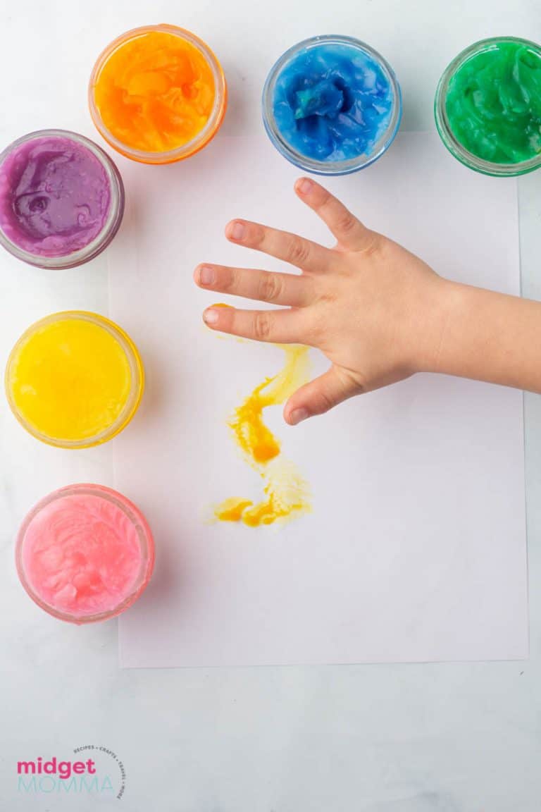 How to Make Homemade Finger Paint • MidgetMomma
