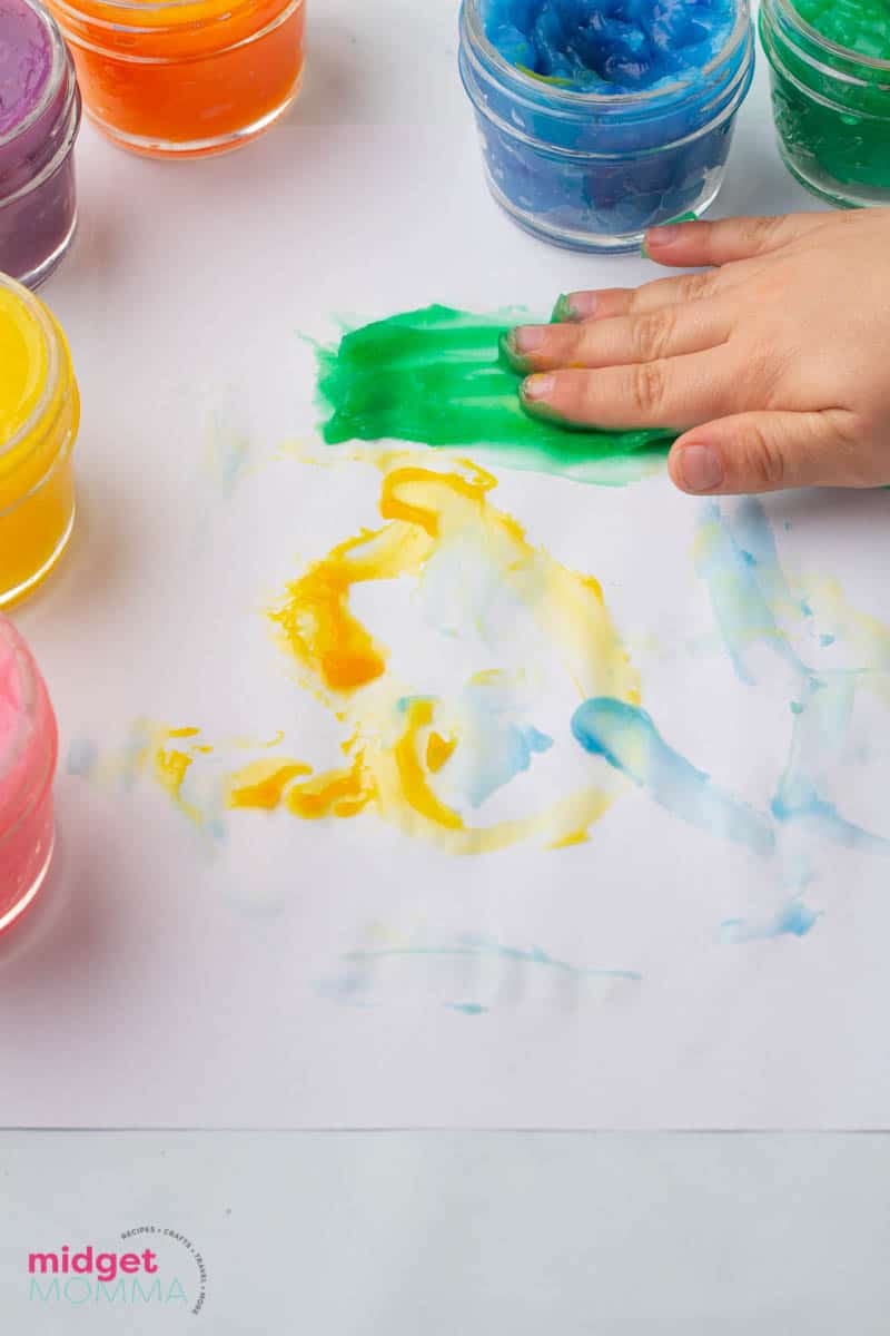 Scented Edible No-Cook Fingerpaint Recipe for Babies and Toddlers