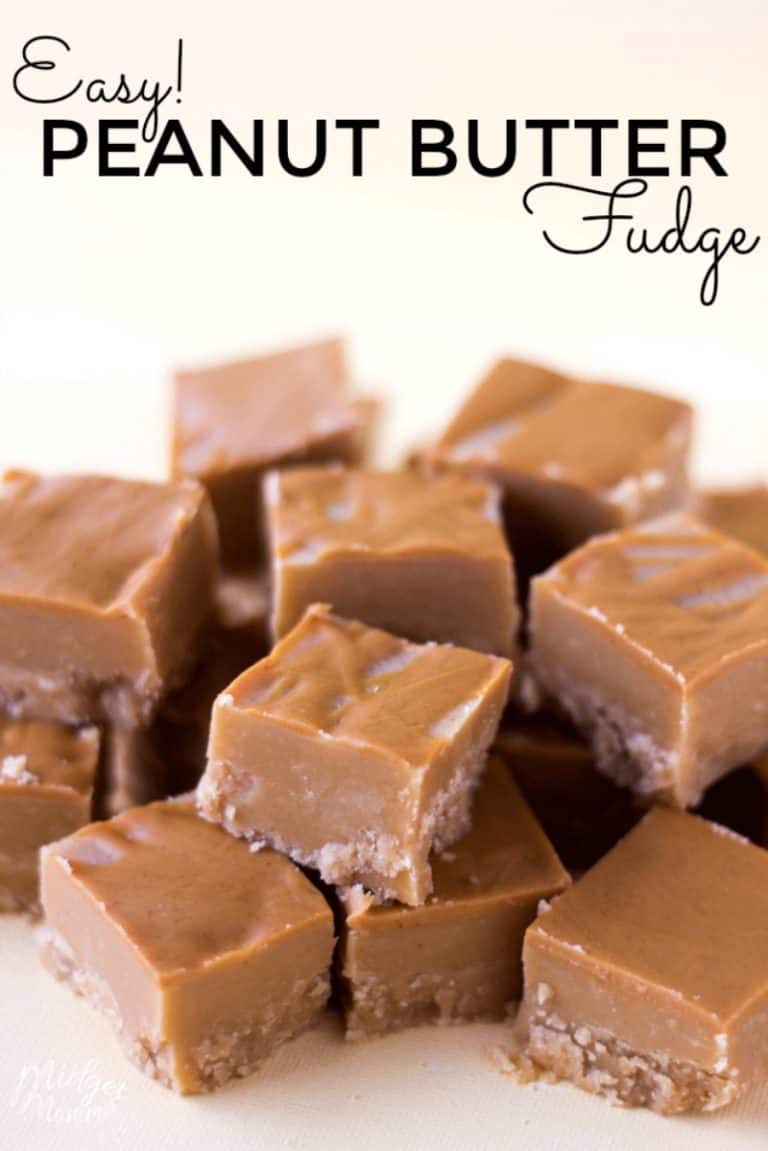 Quick and Easy 4 ingredient Peanut Butter Fudge MidgetMomma