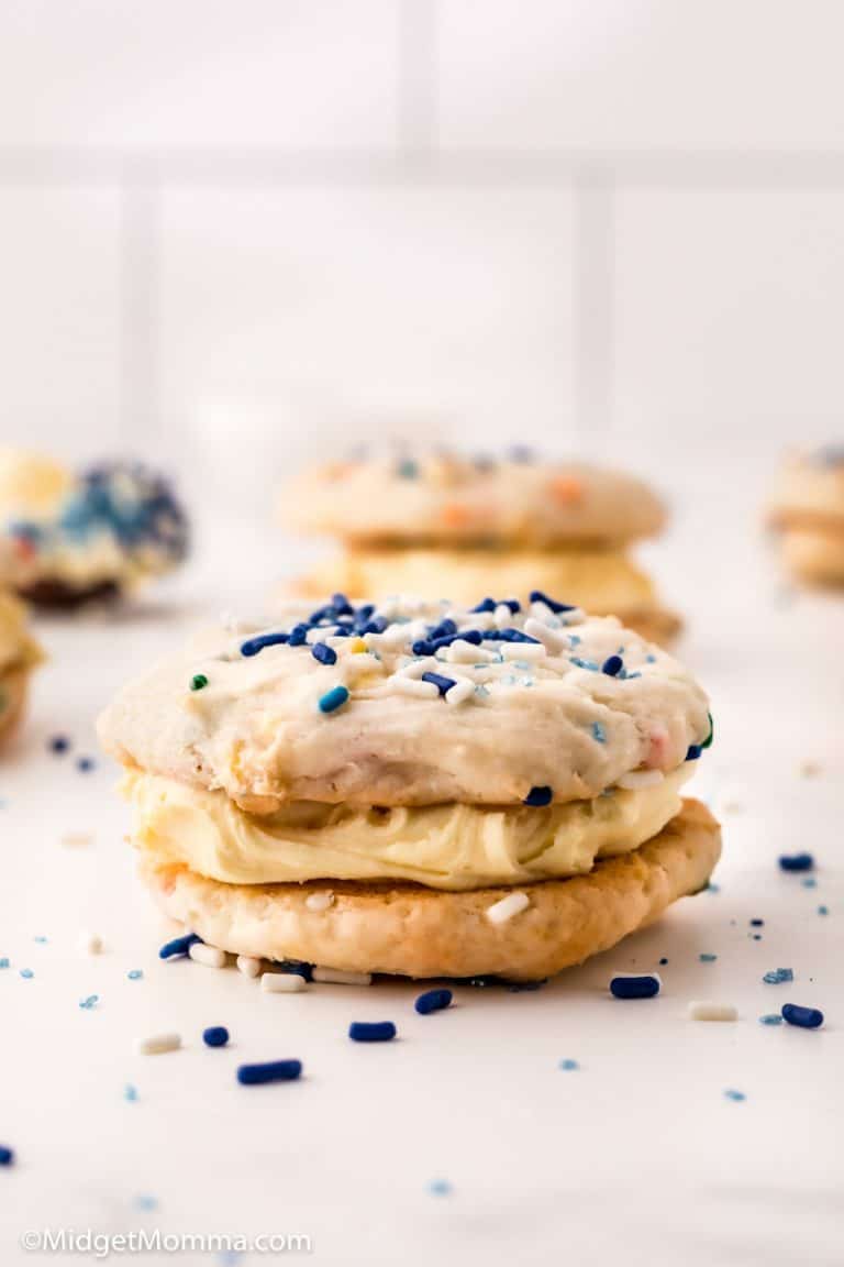 Funfetti Cake Mix Cookie Sandwiches Recipe