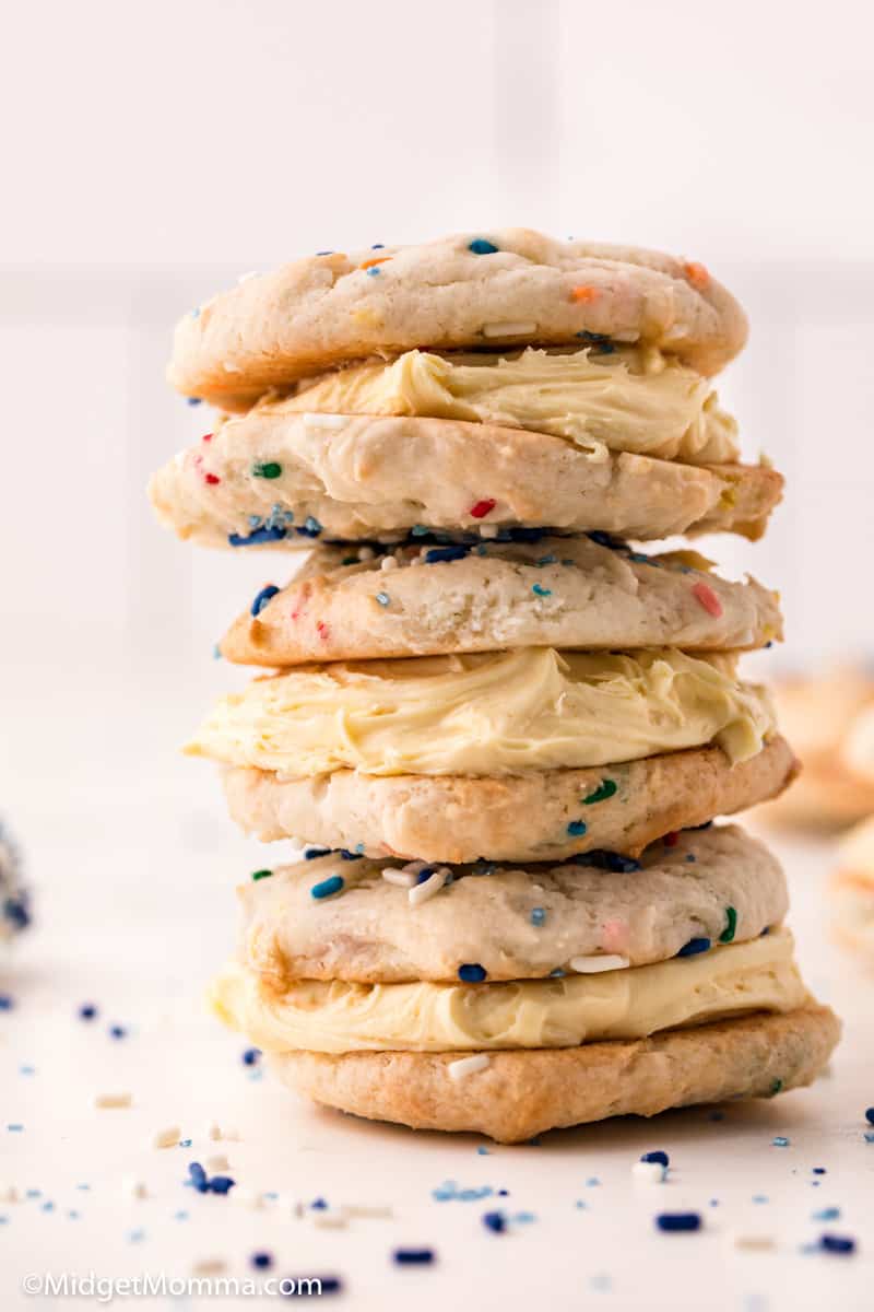 funfetti cookie sandwiches