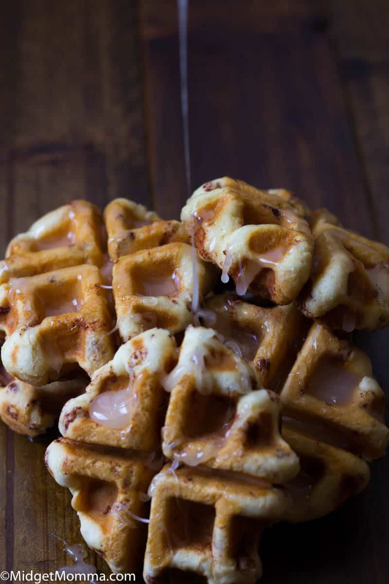 Cinnamon Roll Waffles that are Quick & Easy! Only Takes 5 Minutes!