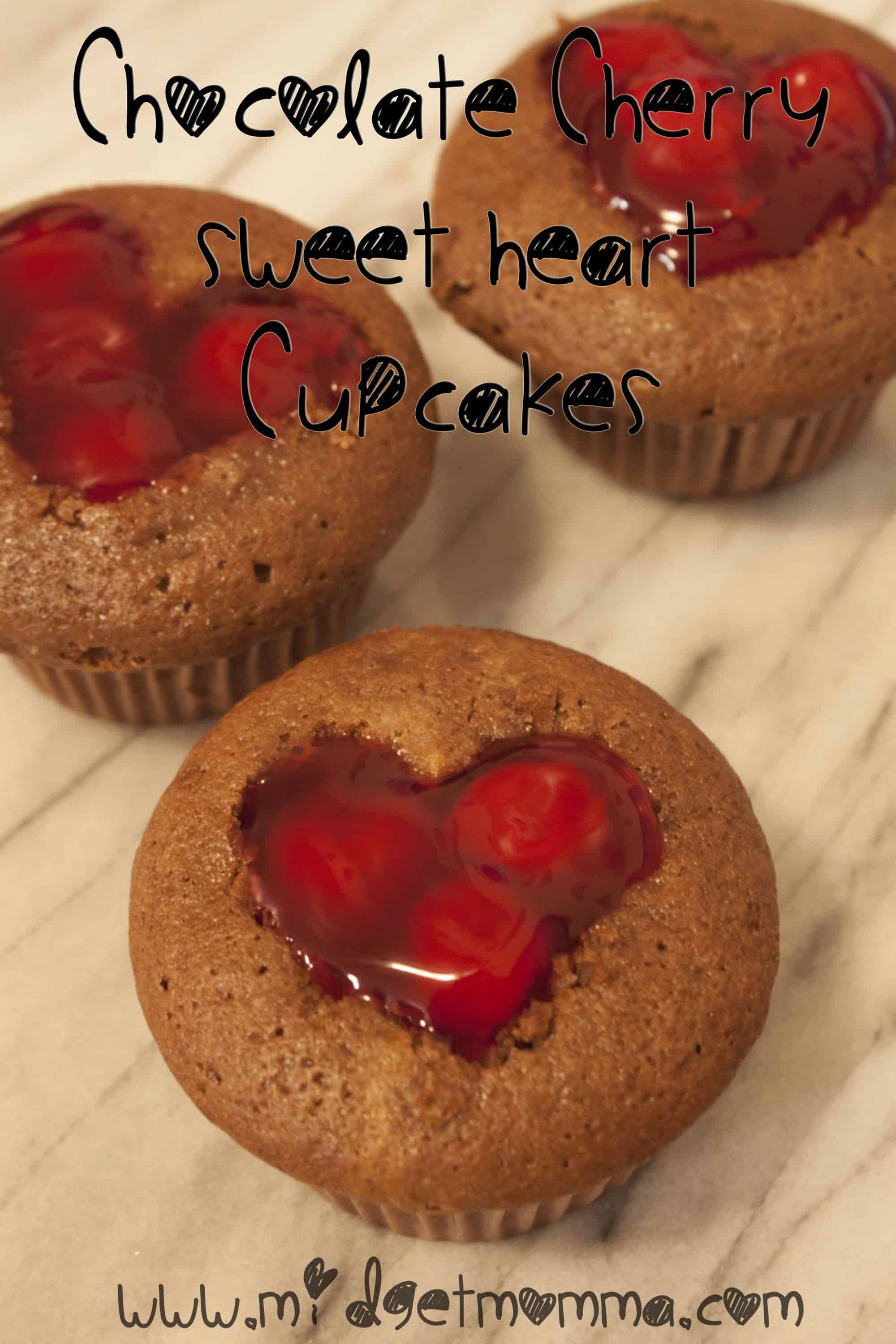 Chocolate Cherry Sweet Heart Cupcakes brings together that great flavor of chocolate and cherries. They are sure simple to make but they are so cute.