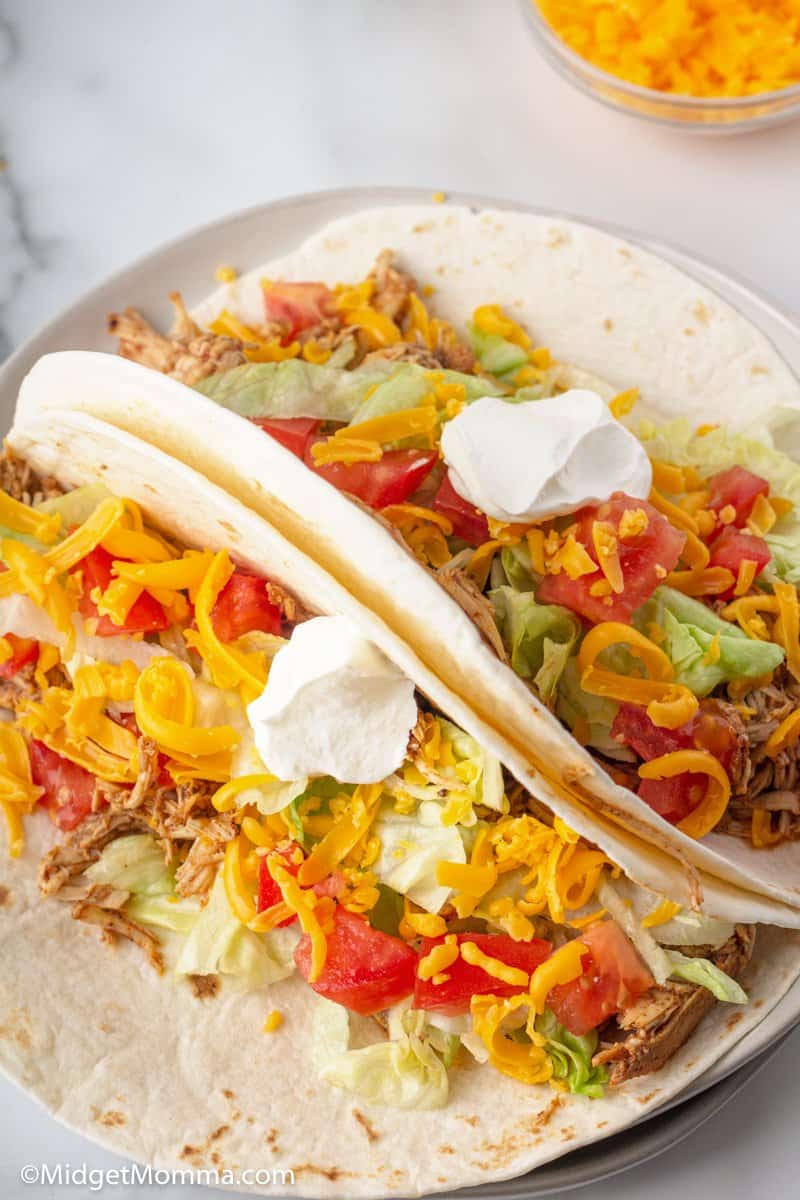Close up photo of Chicken Tacos