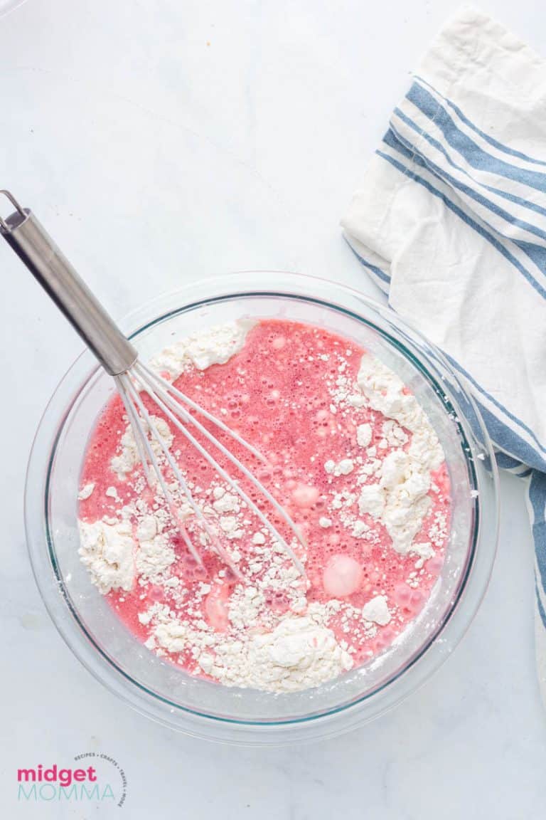 Homemade Strawberry Waffles Recipe • MidgetMomma