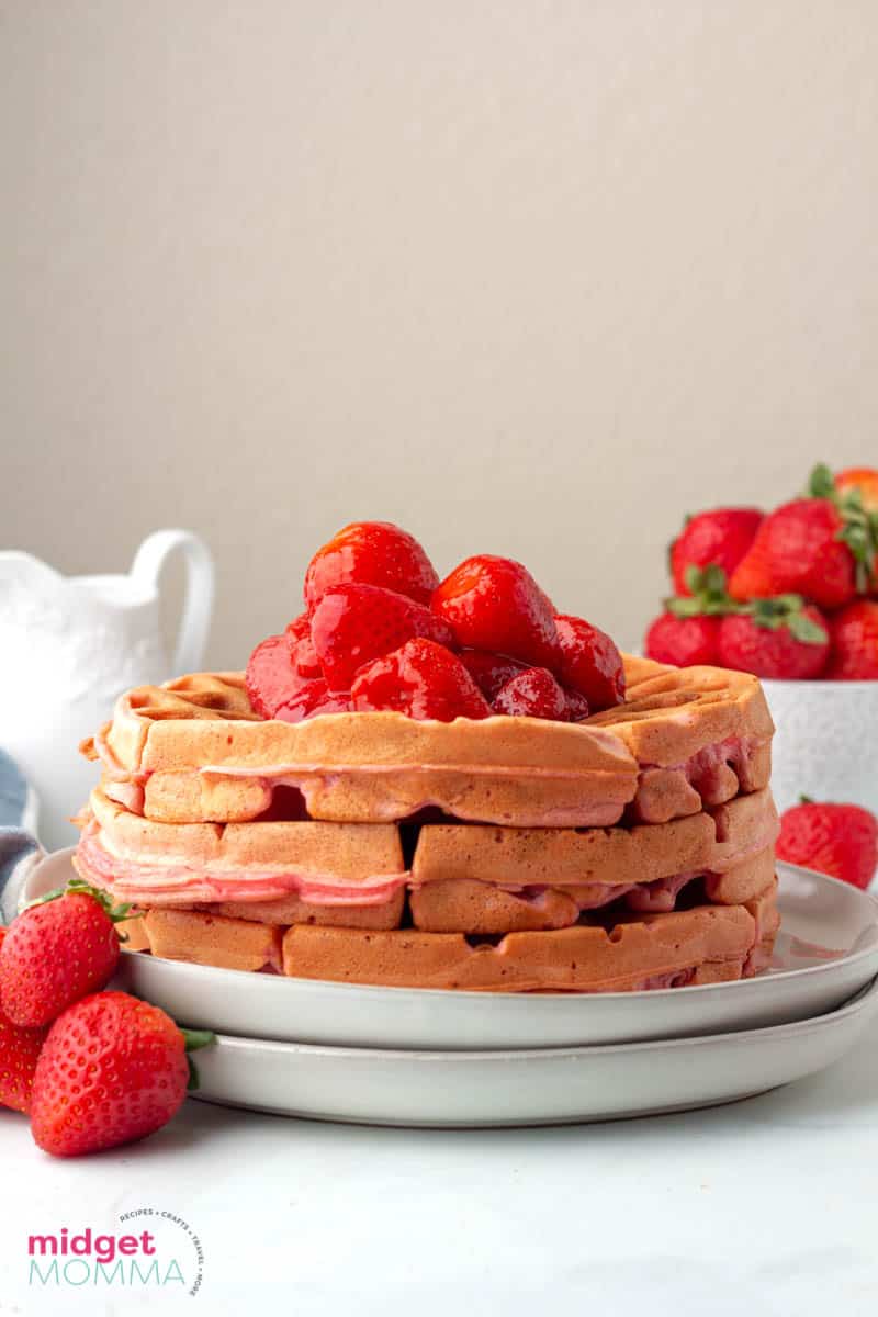 Strawberry waffles