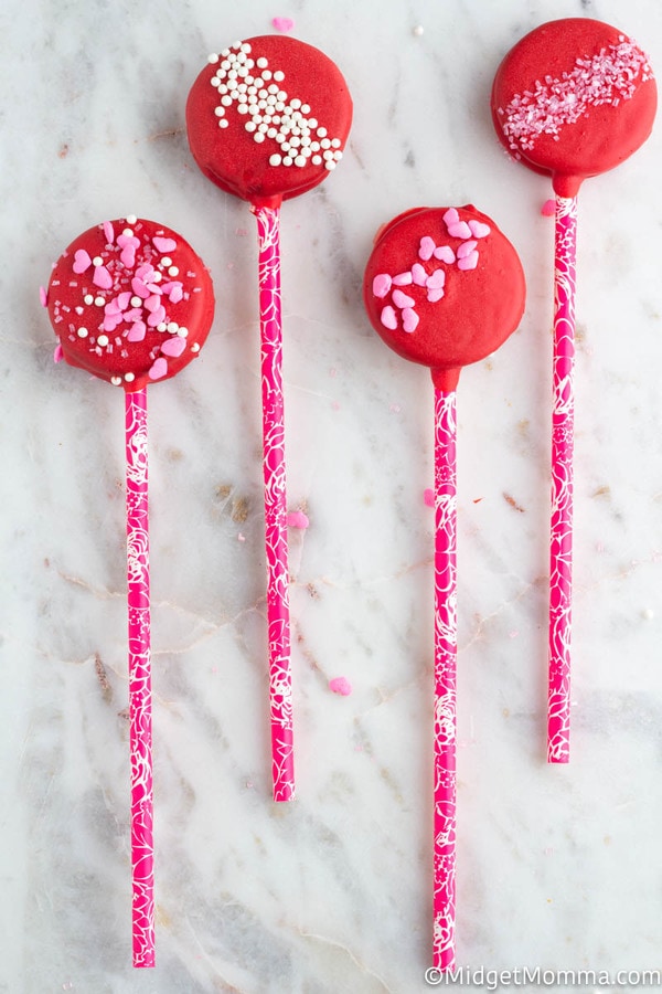 Valentine's Day Chocolate Oreo Pops